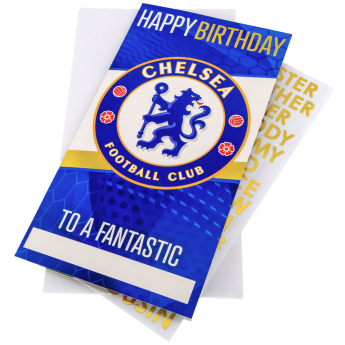 FC Chelsea rođendanska čestitka s naljepnicama Personalised Birthday Card
