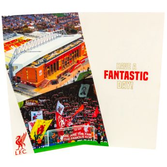 FC Liverpool rođendanska čestitka s naljepnicama Personalised Birthday Card