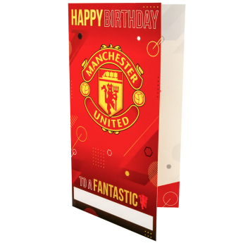 Manchester United rođendanska čestitka s naljepnicama Personalised Birthday Card