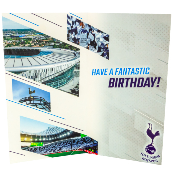 Tottenham Hotspur rođendanska čestitka s naljepnicama Personalised Birthday Card