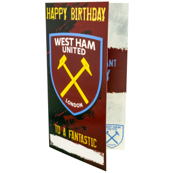 West Ham United rođendanska čestitka Personalised Birthday Card