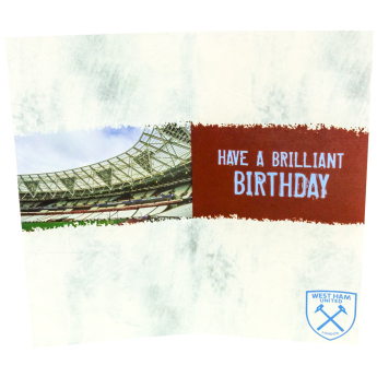 West Ham United rođendanska čestitka Personalised Birthday Card