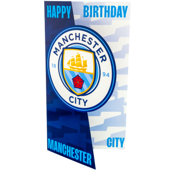 Manchester City rođendanska čestitka Crest Birthday Card