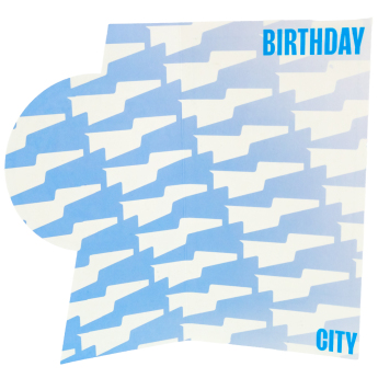 Manchester City rođendanska čestitka Crest Birthday Card