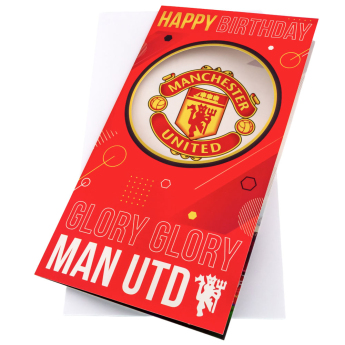 Manchester United rođendanska čestitka Glory Glory Birthday Card