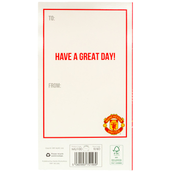 Manchester United rođendanska čestitka Glory Glory Birthday Card