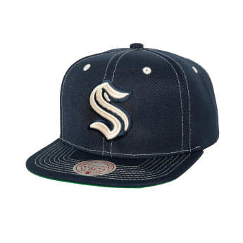 Seattle Kraken šilterica ravnog oboda Contrast Natural Snapback Vintage