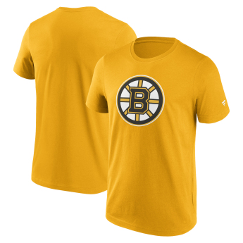 Boston Bruins muška majica Primary Logo Graphic T-Shirt Yellow Gold