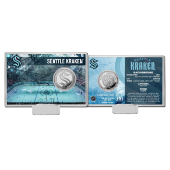 Seattle Kraken kolekcionarski novčić History Silver Coin Card Limited Edition od 5000