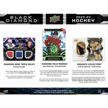 NHL boxovi NHL hokejske karte 2023-24 Upper Deck Black Diamond Hockey Hobby Box