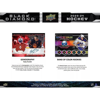 NHL boxovi NHL hokejske karte 2023-24 Upper Deck Black Diamond Hockey Hobby Box