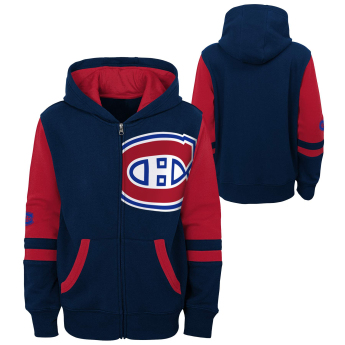 Montreal Canadiens dječja majica s kapuljačom faceoff colorblocked fleece full-zip