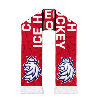 Hokejaške reprezentacije zimski šal red Czech Ice Hockey pattern
