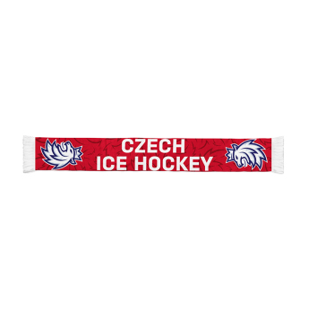 Hokejaške reprezentacije zimski šal red Czech Ice Hockey pattern