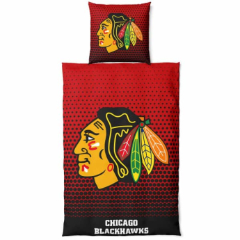 Chicago Blackhawks posteljina za jedan krevet Dots