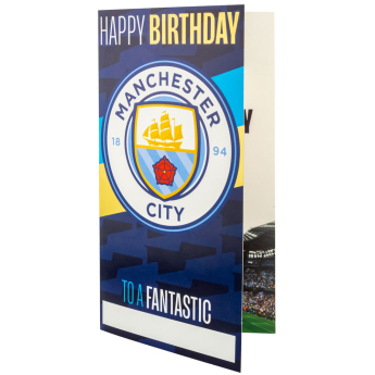 Manchester City čestitke Personalised Birthday Card