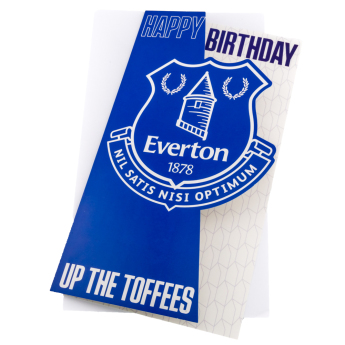 FC Everton čestitke Crest Birthday Card