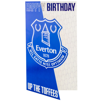 FC Everton čestitke Crest Birthday Card