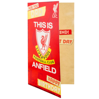 FC Liverpool čestitke Dad Birthday Card