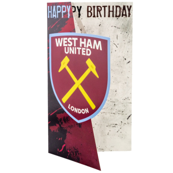 West Ham United čestitke Crest Birthday Card