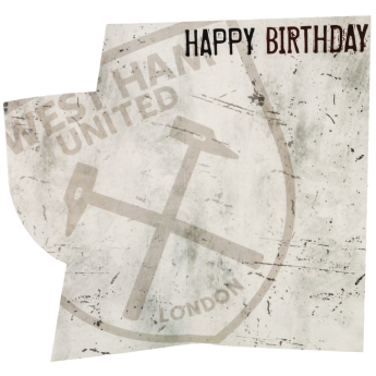 West Ham United čestitke Crest Birthday Card