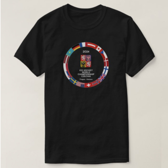 Hokejaške reprezentacije dječja majica Ice Hockey World Championship Czechia MS 2024 Black