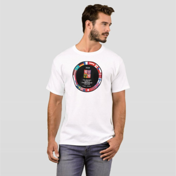 Hokejaške reprezentacije muška majica Ice Hockey World Championship Czechia MS 2024 White Puck