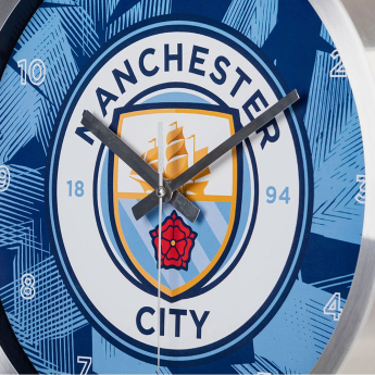 Manchester City zidni sat Geo Metal Wall Clock