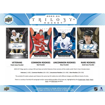 NHL boxovi NHL hokejske karte 2023-24 Upper Deck Trilogy Hobby Box