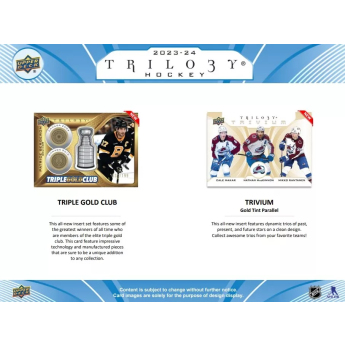 NHL boxovi NHL hokejske karte 2023-24 Upper Deck Trilogy Hobby Box