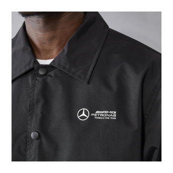Mercedes AMG Petronas muška jakna Coach black F1 Team 2024