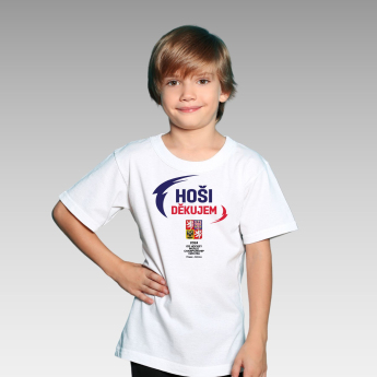 Hokejaške reprezentacije dječja majica HOŠI DĚKUJEM Ice Hockey World Championship Czechia MS 2024 White