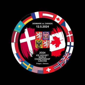 Hokejaške reprezentacije pak Ice Hockey World Championship Czechia MS 2024 Dueling 12.5.2024 Denmark vs. Canada