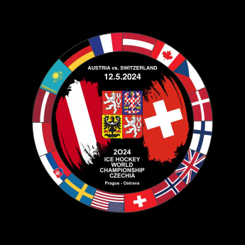 Hokejaške reprezentacije pak Ice Hockey World Championship Czechia MS 2024 Dueling 12.5.2024 Austria vs. Switzerland