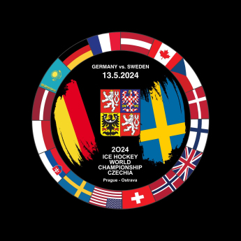 Hokejaške reprezentacije pak Ice Hockey World Championship Czechia MS 2024 Dueling 13.5.2024 Germany vs. Sweden