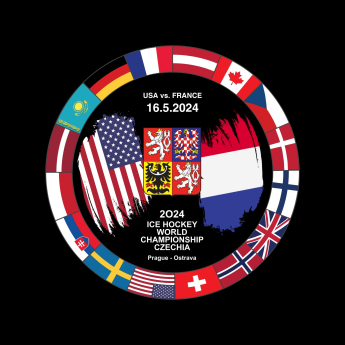 Hokejaške reprezentacije pak Ice Hockey World Championship Czechia MS 2024 Dueling 16.5.2024 USA vs. France