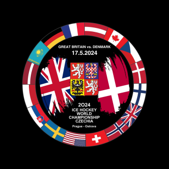 Hokejaške reprezentacije pak Ice Hockey World Championship Czechia MS 2024 Dueling 17.5.2024 Great Britain vs. Denmark