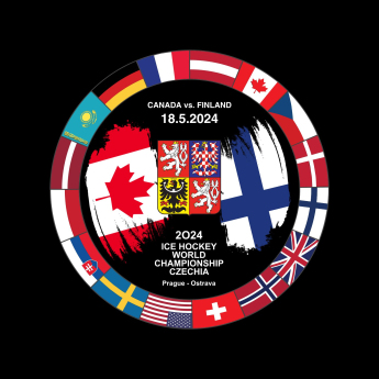 Hokejaške reprezentacije pak Ice Hockey World Championship Czechia MS 2024 Dueling 18.5.2024 Canada vs. Finland