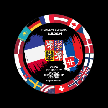 Hokejaške reprezentacije pak Ice Hockey World Championship Czechia MS 2024 Dueling 18.5.2024 France vs. Slovakia