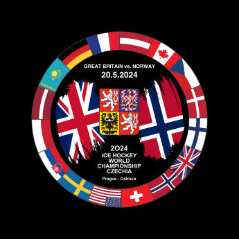 Hokejaške reprezentacije pak Ice Hockey World Championship Czechia MS 2024 Dueling 20.5.2024 Great Britain vs. Norway
