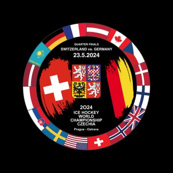 Hokejaške reprezentacije pak Ice Hockey World Championship Czechia MS 2024 Dueling 23.5.2024 Switzerland vs. Germany