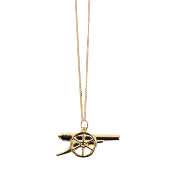 FC Arsenal ogrlica s privjeskom 18ct Gold Plated on Silver Cannon