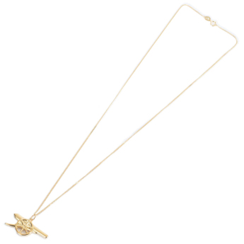 FC Arsenal ogrlica s privjeskom 18ct Gold Plated on Silver Cannon