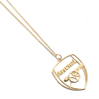 FC Arsenal ogrlica s privjeskom 18ct Gold Plated on Silver Crest