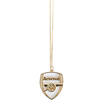 FC Arsenal ogrlica s privjeskom 18ct Gold Plated on Silver Crest