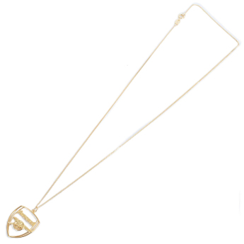 FC Arsenal ogrlica s privjeskom 18ct Gold Plated on Silver Crest
