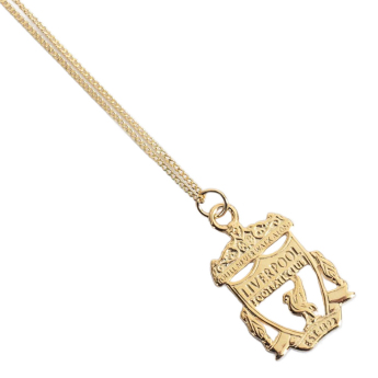 FC Liverpool ogrlica s privjeskom 18ct Gold Plated on Silver Crest