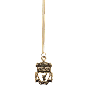 FC Liverpool ogrlica s privjeskom 18ct Gold Plated on Silver Crest