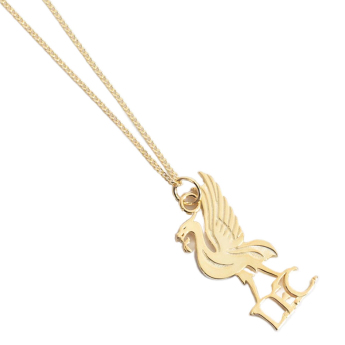FC Liverpool ogrlica s privjeskom 18ct Gold Plated on Silver Liverbird