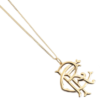 FC Rangers ogrlica s privjeskom 18ct Gold Plated on Silver